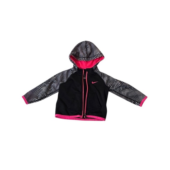 Nike Other - Nike Pink and Black Graphic Hoodie 6/9 k 91